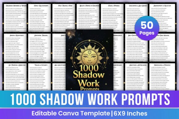 1000 Shadow Work Prompts Book Canva: A Tool for Deep Self-Reflection and Growth