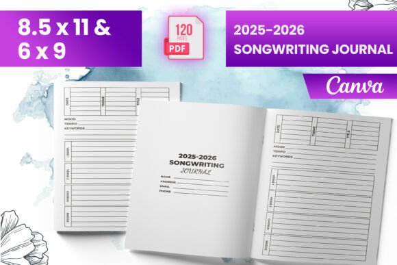2025-2026 Songwriting Journal KDP: A Creative Tool for Aspiring and Established Songwriters