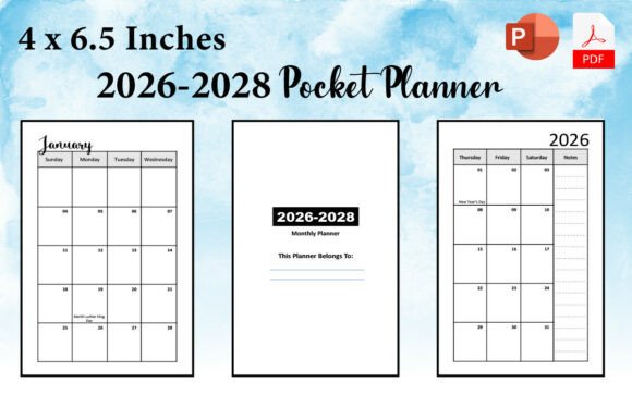 2026-2028 Pocket Planner: A Practical Tool for Organized Living