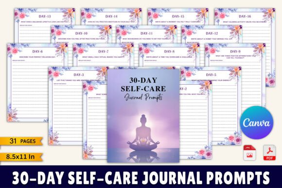 30-Day Self-Care Journal: A Simple Way to Nurture Your Mind, Body, and Soul