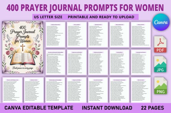400 Prayer Journal Prompts for Women
