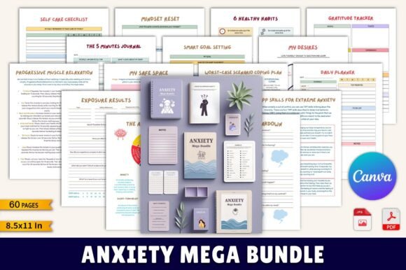 Anxiety Mega Bundle KDP Interior: A Comprehensive Tool for Mental Wellness