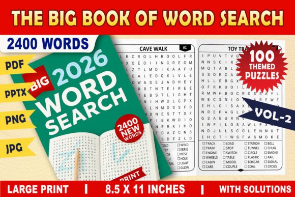 Discover the World of Word Search with The Big Book of Word Search VOL.2