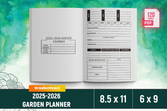 KDP 2025-2026 Garden Planner Canva: A Practical Tool for Organized Gardening