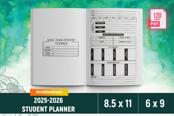KDP 2025-2026 Student Planner Canva