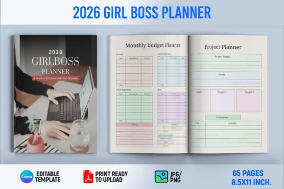 Master Your 2026 With the Girl Boss Planner Canva Template