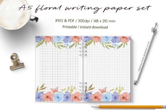 Summer Floral A5 Writing Paper Set