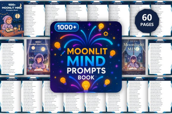 Unlocking Creativity with 1000 Moonlit Mind Prompts Book